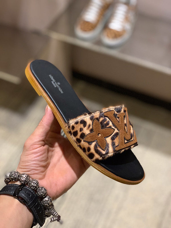 Louis Vuitton luxury shoes detail shot