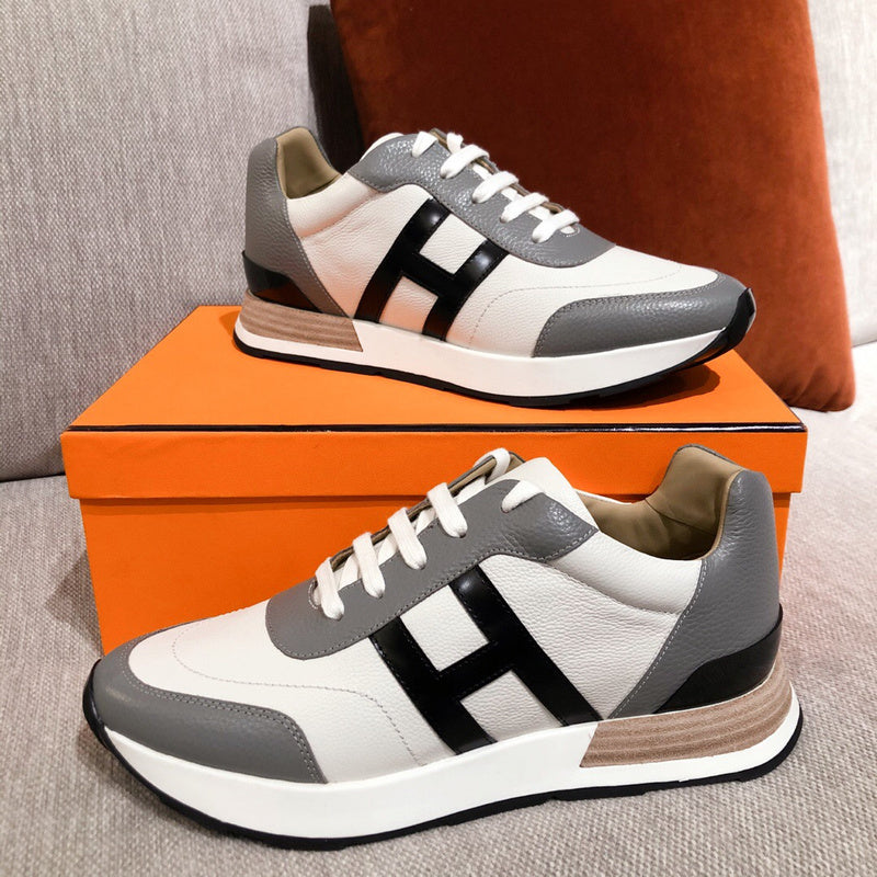 Hermes shoes Style 340 - front view, refined designer finish