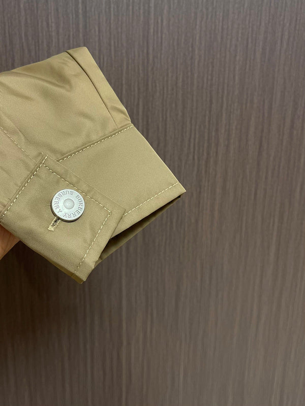 Close-up of Burberry designer clothing craftsmanship