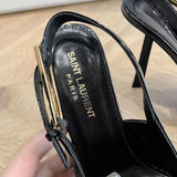 Texture and finish detail of Saint Laurent luxury piece style No.009