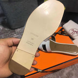 Hermès Chocolate Brown Espadrille Wedge Sandals - Close-Up Texture View