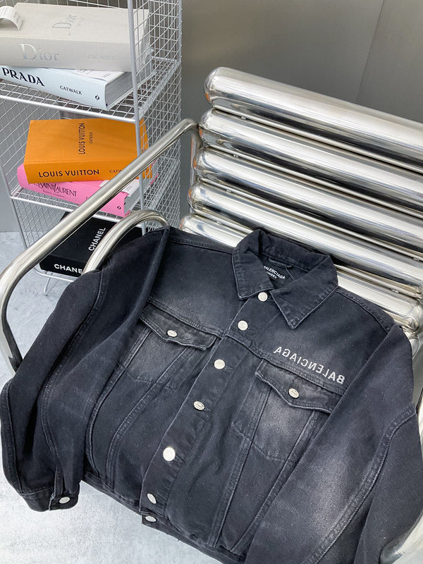 Close-up of Balenciaga designer clothing craftsmanship