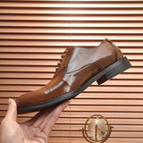 Hermès Chocolate Brown Platform Heels - Heel Detail View