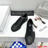Givenchy Chocolate Brown Knee-High Boots - Angled View