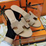 Hermes sandals Style 143 - angled studio shot
