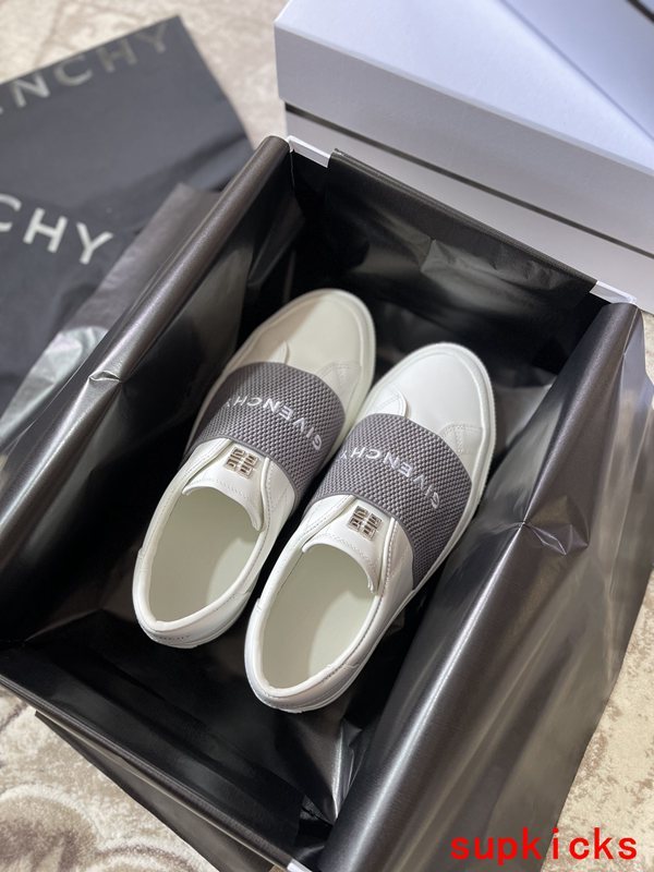 Givenchy Nude Slip-On Sneakers - Close-Up Texture View