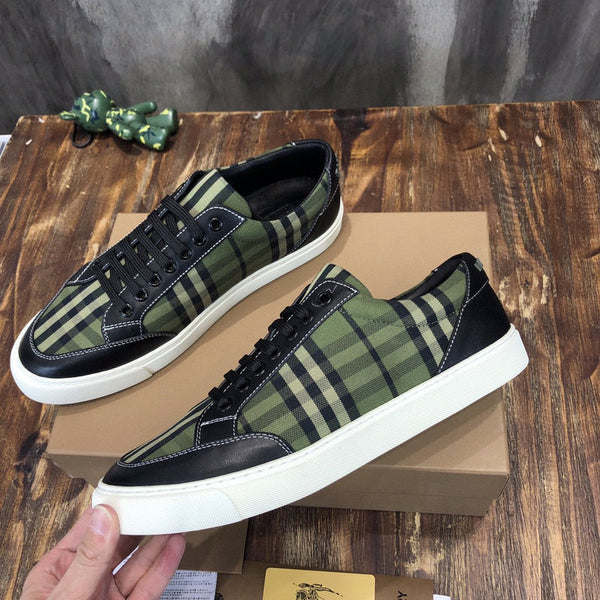 Burberry Grey Loafer Flats - Front View