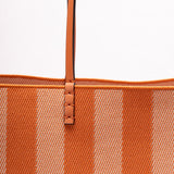 Close-up of Fendi totes hardware and fine stitching
