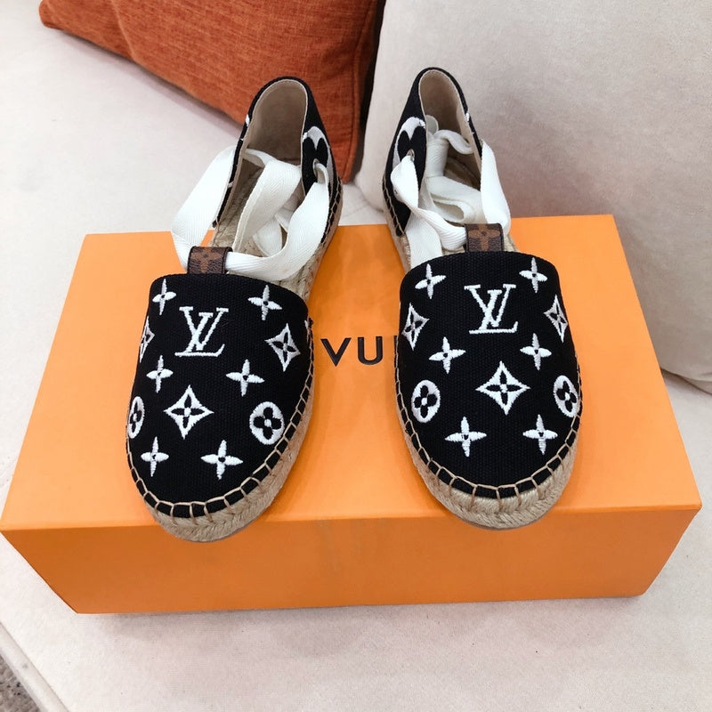 Louis Vuitton Beige Pointed-Toe Flats - Lifestyle Styling Shot