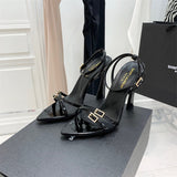 Close-up of Saint Laurent shoes craftsmanship