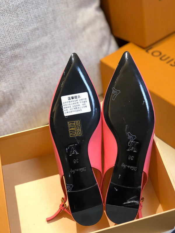 Close-up of Louis Vuitton shoes craftsmanship