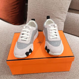Hermes shoes Style 398 - close-up of classic monogram styling (alternate angle)
