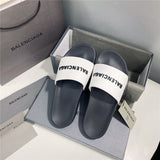 Balenciaga Black Espadrille Wedge Sandals - Angled View