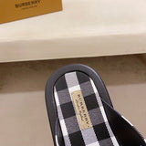 Burberry Tan Classic Ballet Flats - Close-Up Texture View