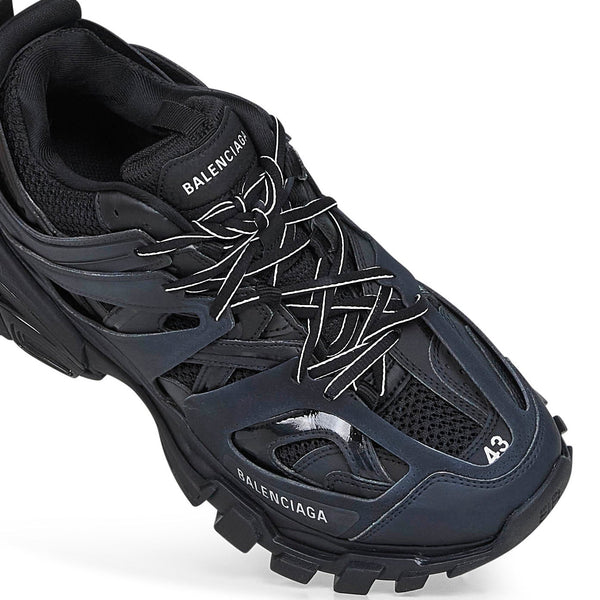 Close-up of Balenciaga athletic hardware and fine stitching