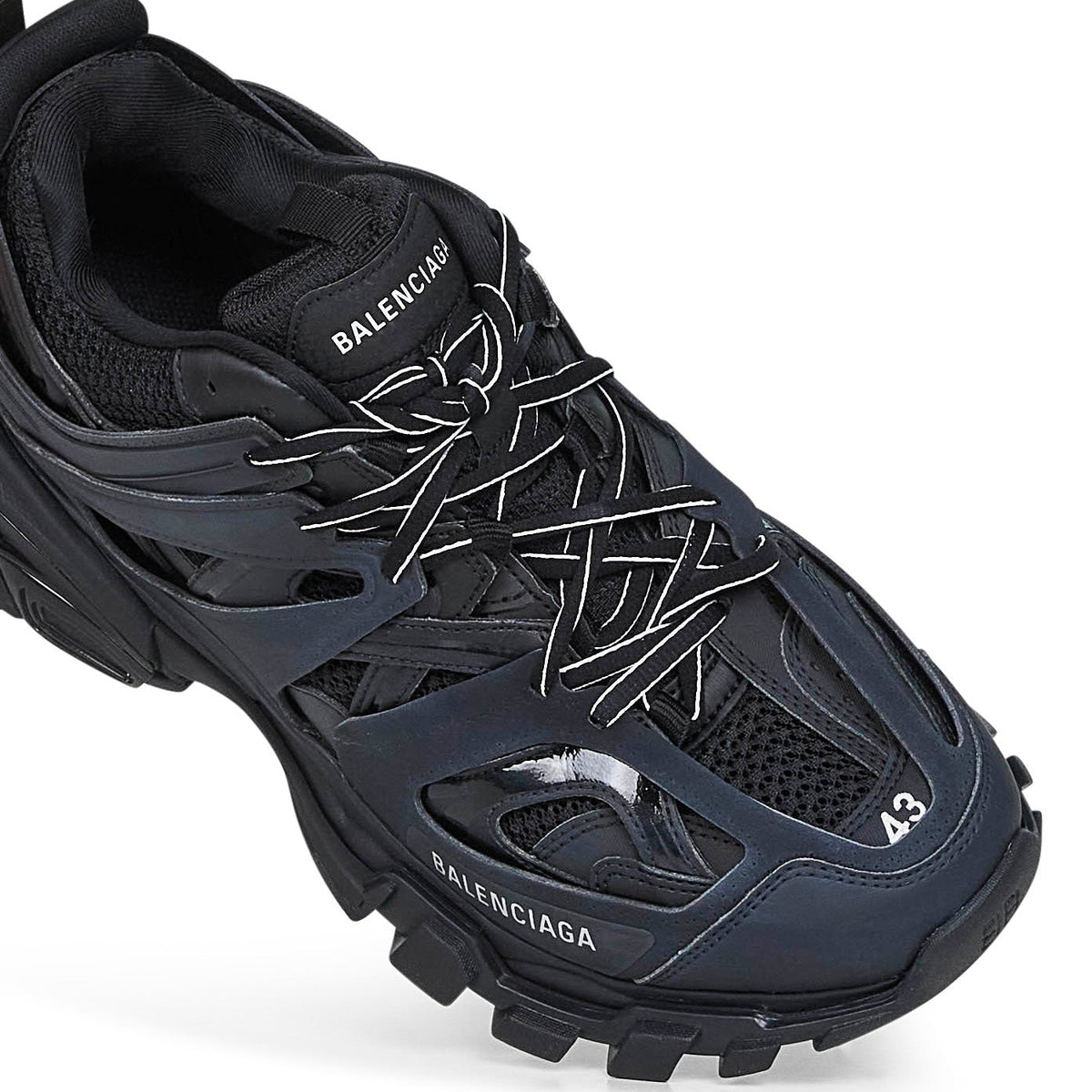 Balenciaga Shoes? Balenciaga Men Black Mesh And Nylon Track Sneakers Luxury Lifestyle Designer Footwear