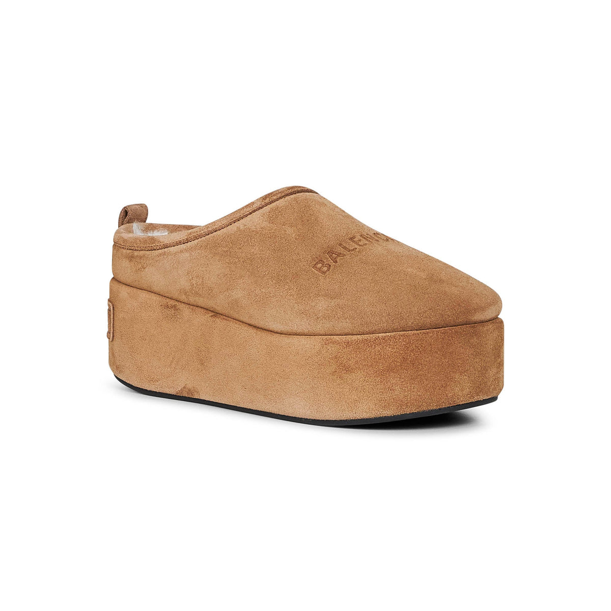 Balenciaga Accessories? Balenciaga Women Camel Alaska Soft Platform Mules Luxury Designer Fashion Accessory