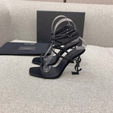 Side profile view of Saint Laurent luxury piece style No.077