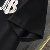 Close-up of Burberry t-shirt craftsmanship
