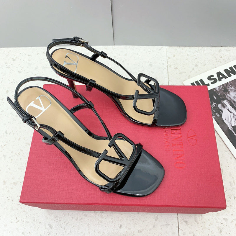 Valentino Garavani luxury shoes detail shot
