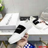 Givenchy Beige Chunky Platform Sneakers - Heel Detail View