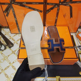 Hermes sandals Style 047 - logo and branding close-up