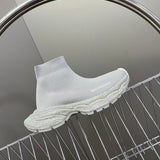 Balenciaga Grey Pointed-Toe Stiletto Heels - Heel Detail View