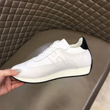 Hermès Camel Chunky Platform Sneakers - Angled View