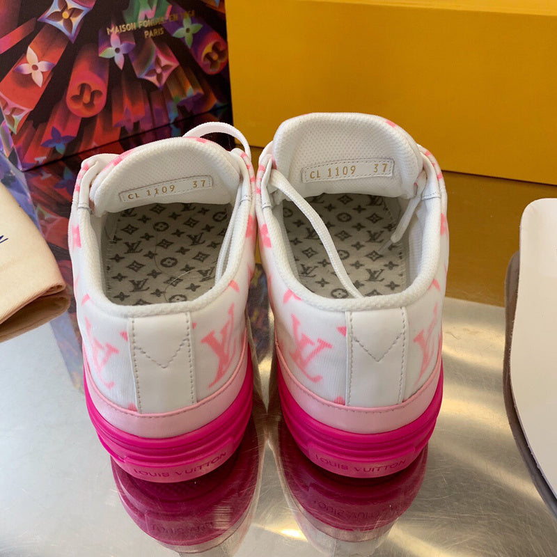 Louis Vuitton luxury shoes detail shot