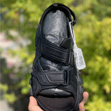 Balenciaga Grey Pointed-Toe Flats - Back View