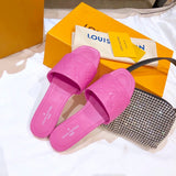 Louis Vuitton Tan Loafer Flats - Lifestyle Styling Shot