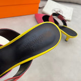 Hermès Black Bow-Detail Flats - Side Profile View