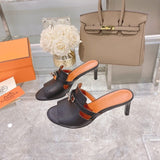 Hermès Nude Ankle Strap Heels - Sole Detail View