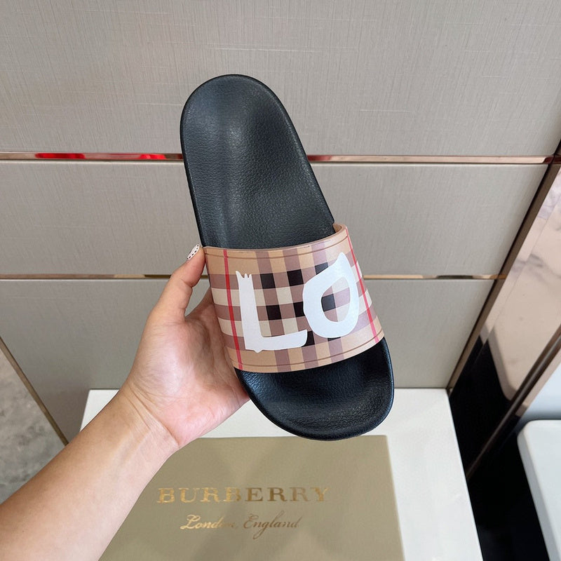 Burberry Red Slip-On Sneakers - Close-Up Texture View