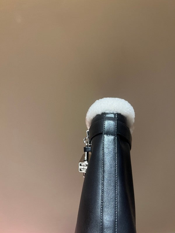 Givenchy Black Pointed-Toe Stiletto Heels - Sole Detail View