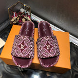 Louis Vuitton Burgundy Low-Top Sneakers - Lifestyle Styling Shot
