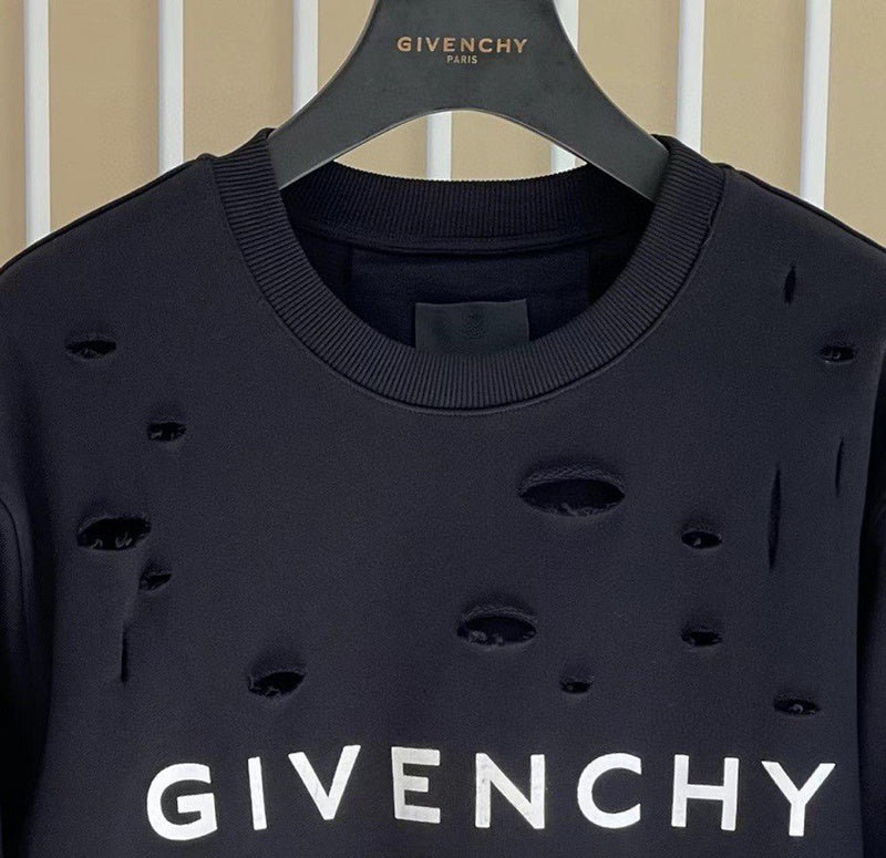 Close-up of Givenchy designer clothing craftsmanship