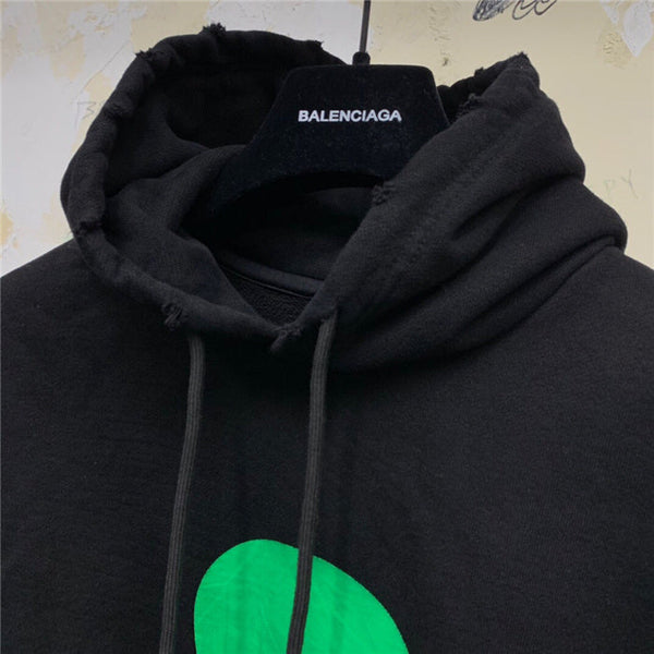Close-up of Balenciaga designer clothing craftsmanship