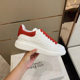 Alexander McQueen Burgundy High-Top Sneakers - Back View
