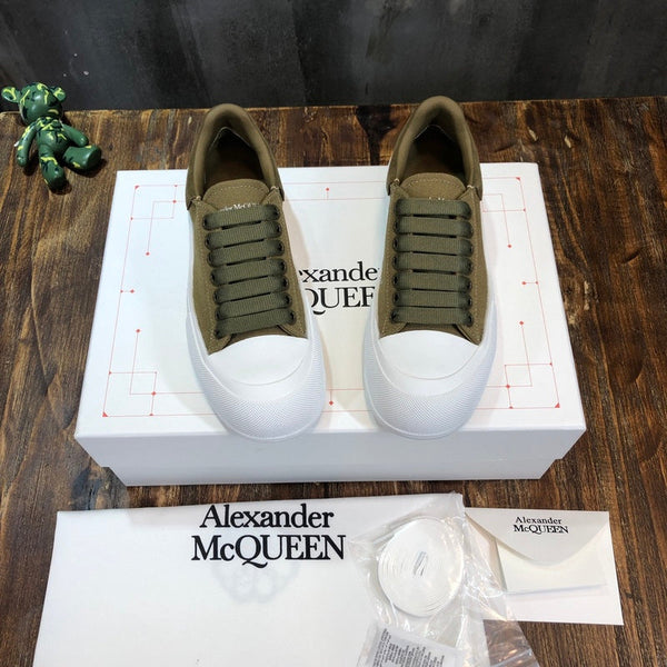 Alexander McQueen Nude Ankle Boots - Angled View