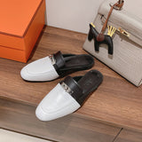 Hermès Beige Slingback Heels - Toe Detail View