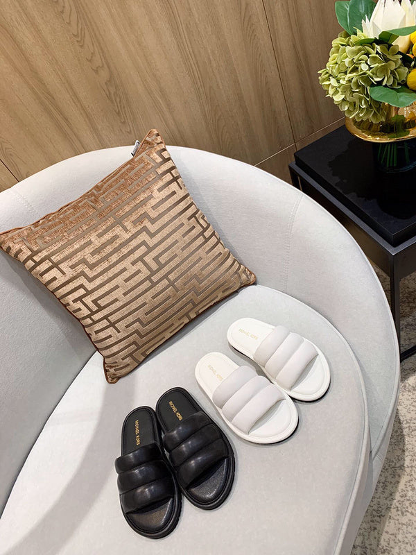 Balenciaga Grey Flat Thong Sandals - Sole Detail View