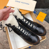 Close-up of Louis Vuitton shoes craftsmanship