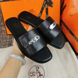 Hermes sandals Style 154 - texture and material detail