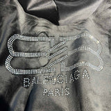 Close-up of Balenciaga designer clothing craftsmanship