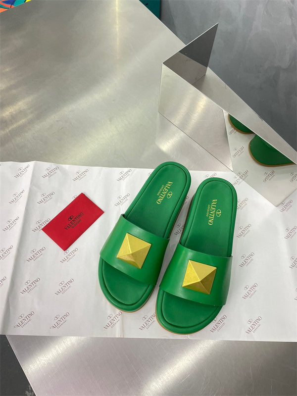 Close-up of Valentino Garavani shoes craftsmanship