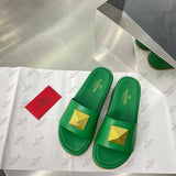 Close-up of Valentino Garavani shoes craftsmanship