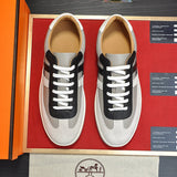 Hermès Chocolate Brown Chunky Platform Sneakers - Back View