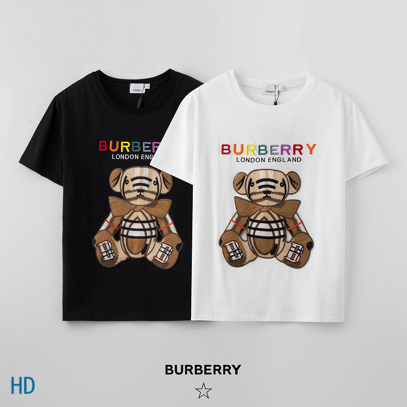 Burberry luxury t-shirt detail shot