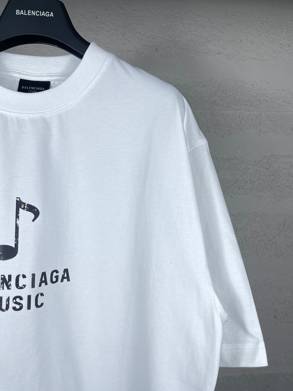 Balenciaga luxury t-shirt detail shot